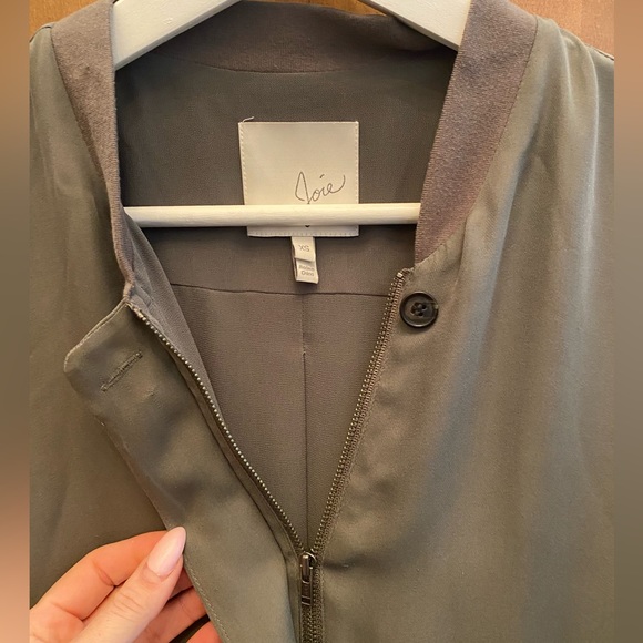Joie Silk Bomber Jacket - Picture 3 of 6